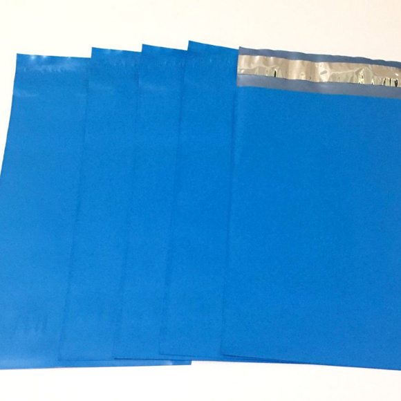 (20) 6" x 9" BLUE Poly Mailers Self Sealing Design - Picture 2 of 2